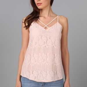 LACE TASSEL TIE CAMI [OT111276]